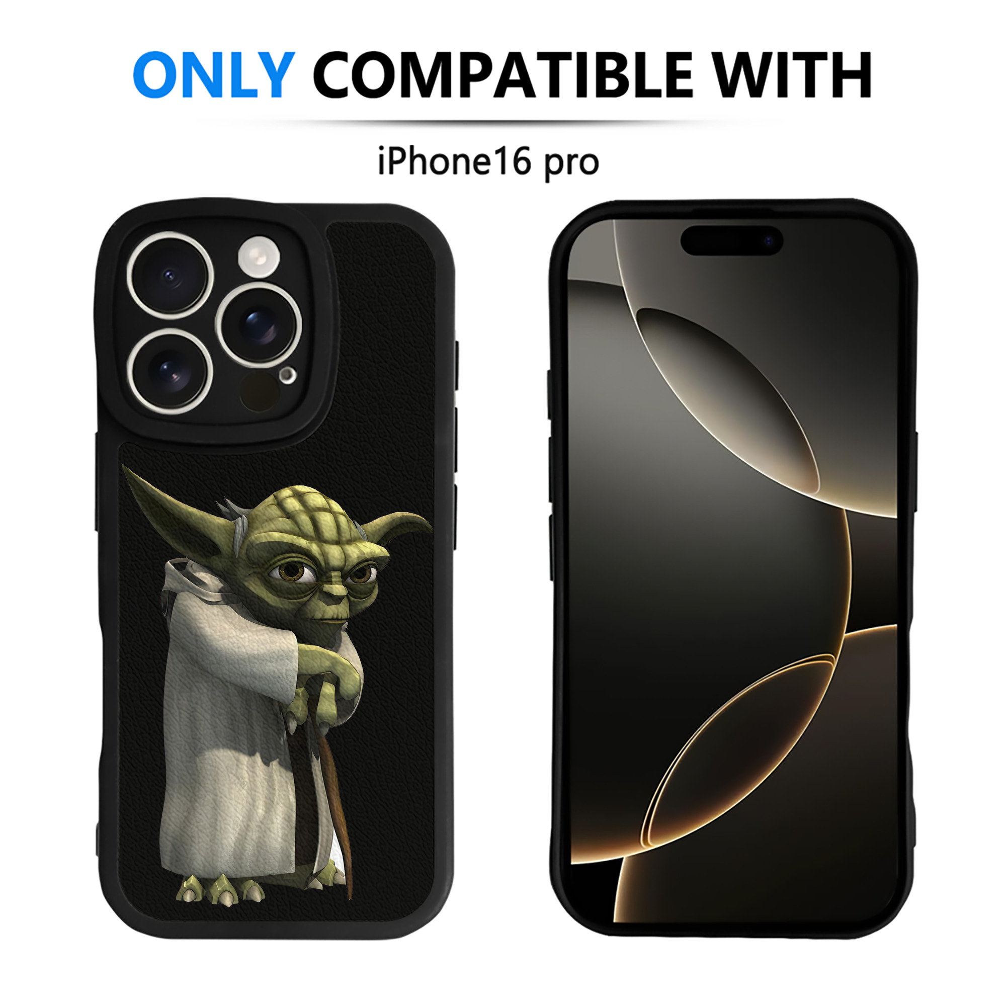 （画像用） スター・ウォーズ Star Wars 【iPhone 16シリーズ対応】シリコンスマホケース（レザー調） 材質：シリコン